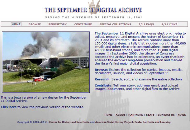 The September 11 Archive – at the Grad Center