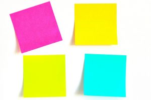 Picture of sticky notes